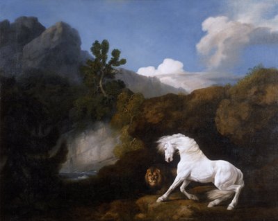 Horse Frightened by a Lion by George Stubbs